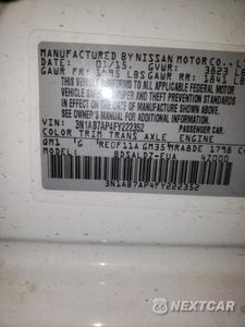 Zdjęcie 12 z 12 samochodu: 2015 NISSAN SENTRA S VIN:3N1AB7AP4FY222352 - miniatura