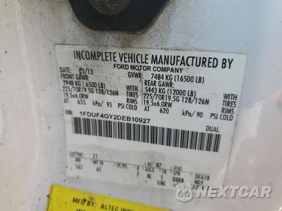 Zdjęcie 14 z 14 samochodu: 2013 FORD F450 SUPER DUTY VIN:1FDUF4GY2DEB10927 - miniatura
