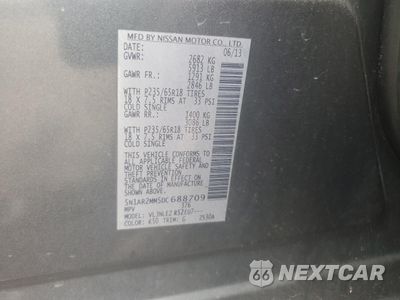 Zdjęcie 13 z 13 samochodu: 2013 NISSAN PATHFINDER S VIN:5N1AR2MM5DC688709 - miniatura
