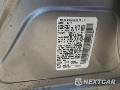 Zdjęcie 12 z 14 samochodu: 2013 NISSAN ROGUE S VIN:JN8AS5MT3DW509961 - miniatura