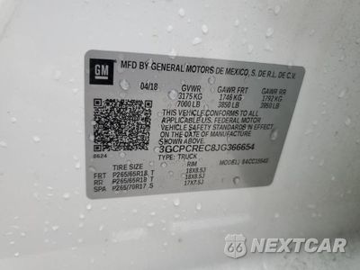 Zdjęcie 12 z 12 samochodu: 2018 CHEVROLET SILVERADO C1500 LT VIN:3GCPCREC8JG366654 - miniatura