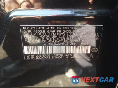 Zdjęcie 12 z 12 samochodu: 2017 LEXUS IS 350 VIN:JTHBE1D22H5031386 - miniatura