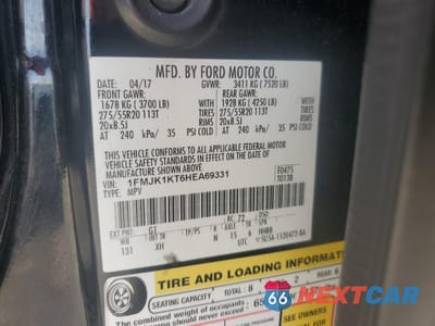 Zdjęcie 14 z 16 samochodu: 2017 FORD EXPEDITION EL LIMITED VIN:1FMJK1KT6HEA69331 - miniatura