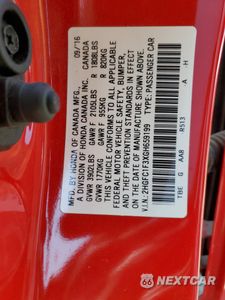 Zdjęcie 12 z 14 samochodu: 2016 HONDA CIVIC EX VIN:2HGFC1F3XGH659199 - miniatura