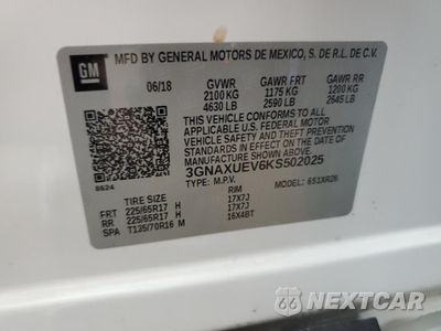 Zdjęcie 13 z 14 samochodu: 2019 CHEVROLET EQUINOX LT VIN:3GNAXUEV6KS502025 - miniatura