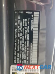 Zdjęcie 12 z 12 samochodu: 2012 VOLKSWAGEN EOS LUX VIN:WVWFW7AH1CV019220 - miniatura