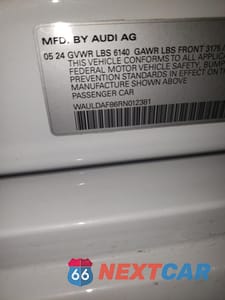 Zdjęcie 12 z 12 samochodu: 2024 AUDI A8 L VIN:WAULDAF86RN012381 - miniatura