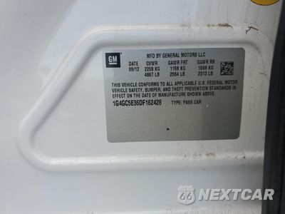 Zdjęcie 12 z 12 samochodu: 2013 BUICK LACROSSE VIN:1G4GC5E36DF162428 - miniatura