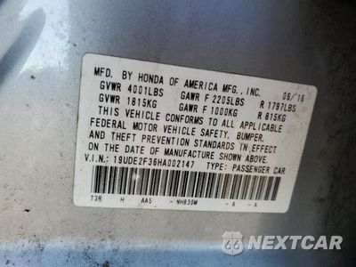 Zdjęcie 12 z 15 samochodu: 2017 ACURA ILX BASE WATCH PLUS VIN:19UDE2F36HA002147 - miniatura