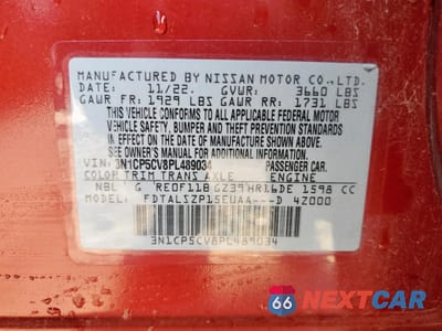 Zdjęcie 14 z 17 samochodu: 2023 NISSAN KICKS SV VIN:3N1CP5CV8PL489034 - miniatura