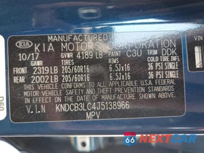 Zdjęcie 14 z 14 samochodu: 2018 KIA NIRO FE VIN:KNDCB3LC4J5138966 - miniatura