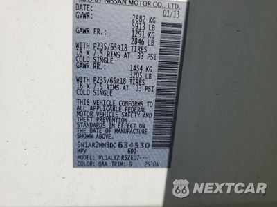 Zdjęcie 13 z 13 samochodu: 2013 NISSAN PATHFINDER S VIN:5N1AR2MN3DC634530 - miniatura