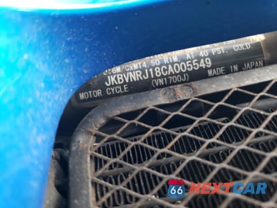 Zdjęcie 9 z 9 samochodu: 2012 KAWASAKI VN1700 J VIN:JKBVNRJ18CA005549 - miniatura