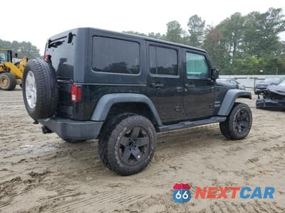 Trzecie zdjęcie samochodu z tyłu: 2013 JEEP WRANGLER UNLIMITED SPORT VIN:1C4BJWDG3DL556498 - miniatura