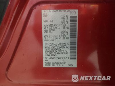 Zdjęcie 13 z 15 samochodu: 2014 NISSAN PATHFINDER S VIN:5N1AR2MNXEC627205 - miniatura