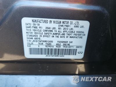 Zdjęcie 12 z 12 samochodu: 2019 INFINITI Q50 LUXE VIN:JN1EV7AP0KM512450 - miniatura