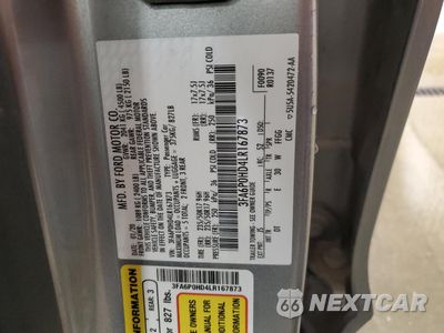 Zdjęcie 12 z 12 samochodu: 2020 FORD FUSION SE VIN:3FA6P0HD4LR167873 - miniatura