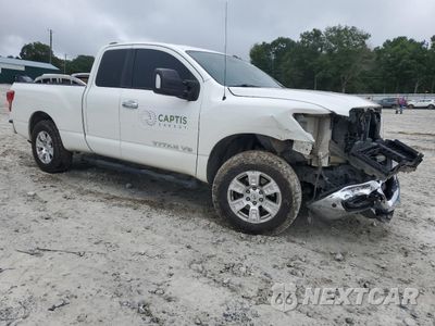 Czwarte zdjęcie samochodu z boku: 2019 NISSAN TITAN SV VIN:1N6AA1C50KN517767 - miniatura