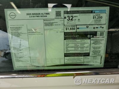 Zdjęcie 12 z 13 samochodu: 2025 NISSAN ALTIMA SV VIN:1N4BL4DVXSN400267 - miniatura