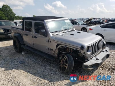 Czwarte zdjęcie samochodu z boku: 2020 JEEP GLADIATOR SPORT VIN:1C6JJTAG7LL126168 - miniatura