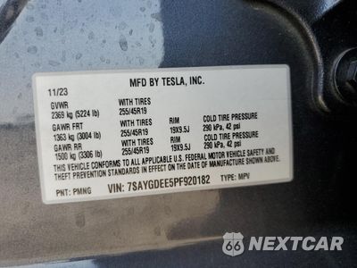 Zdjęcie 14 z 16 samochodu: 2023 TESLA MODEL Y VIN:7SAYGDEE5PF920182 - miniatura