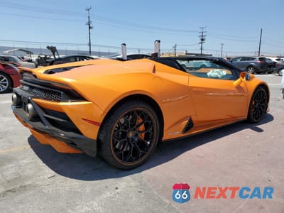 Trzecie zdjęcie samochodu z tyłu: 2023 LAMBORGHINI HURACAN EVO VIN:ZHWUT5ZF5PLA22589 - miniatura