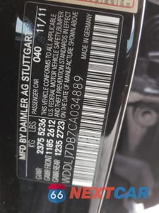 Zdjęcie 12 z 14 samochodu: 2012 MERCEDES-BENZ CLS 550 VIN:WDDLJ7DB7CA034889 - miniatura