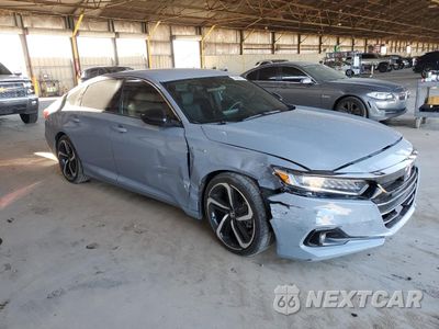 Czwarte zdjęcie samochodu z boku: 2022 HONDA ACCORD HYBRID SPORT VIN:1HGCV3F29NA016239 - miniatura