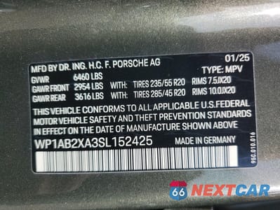 Zdjęcie 13 z 15 samochodu: 2025 PORSCHE MACAN 4S VIN:WP1AB2XA3SL152425 - miniatura