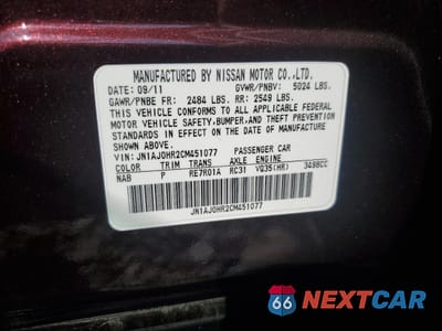 Zdjęcie 12 z 12 samochodu: 2012 INFINITI EX35 BASE VIN:JN1AJ0HR2CM451077 - miniatura