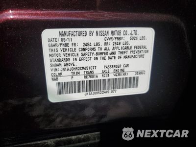 Zdjęcie 12 z 12 samochodu: 2012 INFINITI EX35 BASE VIN:JN1AJ0HR2CM451077 - miniatura