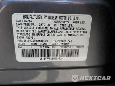 Zdjęcie 13 z 15 samochodu: 2014 INFINITI Q50 BASE VIN:JN1BV7AP0EM688339 - miniatura