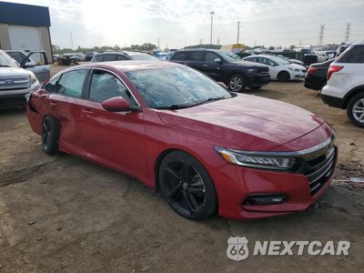 Czwarte zdjęcie samochodu z boku: 2018 HONDA ACCORD SPORT VIN:1HGCV1F38JA217735 - miniatura