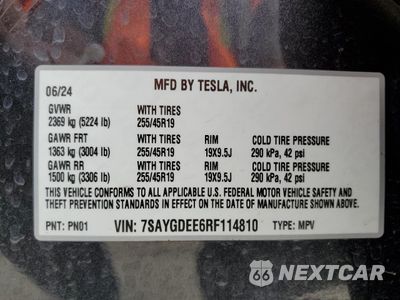 Zdjęcie 13 z 13 samochodu: 2024 TESLA MODEL Y VIN:7SAYGDEE6RF114810 - miniatura