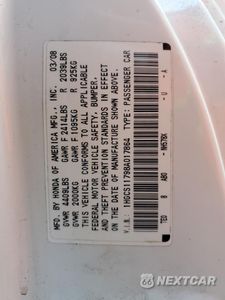 Zdjęcie 12 z 12 samochodu: 2008 HONDA ACCORD EX VIN:1HGCS11798A017864 - miniatura