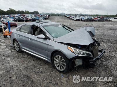 Czwarte zdjęcie samochodu z boku: 2017 HYUNDAI SONATA SPORT VIN:5NPE34AFXHH479453 - miniatura