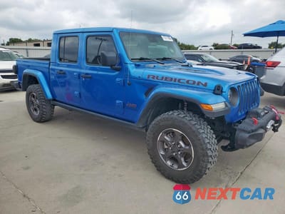 Czwarte zdjęcie samochodu z boku: 2020 JEEP GLADIATOR RUBICON VIN:1C6JJTBG4LL161927 - miniatura