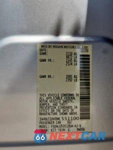 Zdjęcie 12 z 14 samochodu: 2021 NISSAN LEAF SL PLUS VIN:1N4BZ1DV0MC551100 - miniatura