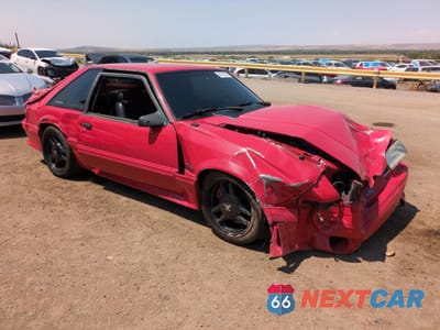 Czwarte zdjęcie samochodu z boku: 1991 FORD MUSTANG GT VIN:1FACP42E9MF137567 - miniatura