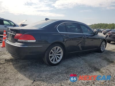 Trzecie zdjęcie samochodu z tyłu: 2008 BMW 750 LI VIN:WBAHN83538DT84254 - miniatura