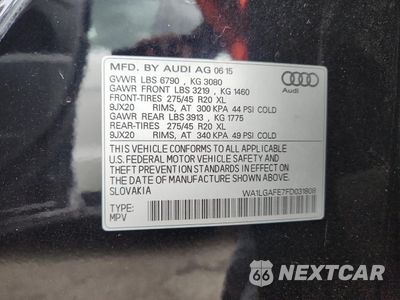Zdjęcie 12 z 12 samochodu: 2015 AUDI Q7 PREMIUM PLUS VIN:WA1LGAFE7FD031808 - miniatura