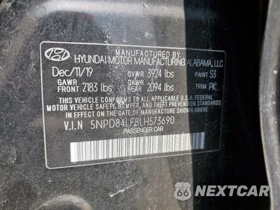 Zdjęcie 12 z 13 samochodu: 2020 HYUNDAI ELANTRA SEL VIN:5NPD84LF8LH573690 - miniatura
