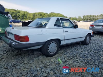 Trzecie zdjęcie samochodu z tyłu: 1988 MERCEDES-BENZ 560 SL VIN:WDBBA48D4JA084158 - miniatura