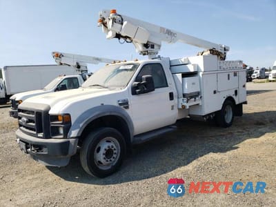 2008 FORD F-450 SD - BOOM TRUCK *** PRIOR FLEET *** 1FD4F46Y48EE09598 - główne zdjęcie licytacji z USA - miniatura
