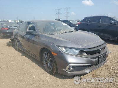 Czwarte zdjęcie samochodu z boku: 2019 HONDA CIVIC EX VIN:JHMFC1F30KX010805 - miniatura