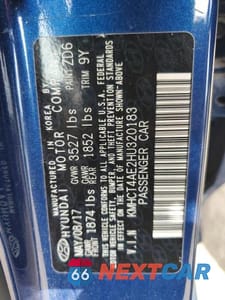 Zdjęcie 12 z 12 samochodu: 2017 HYUNDAI ACCENT SE VIN:KMHCT4AE2HU320183 - miniatura