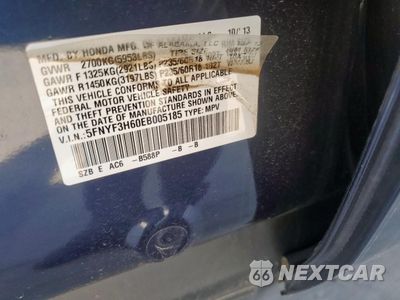 Zdjęcie 13 z 13 samochodu: 2014 HONDA PILOT EXL VIN:5FNYF3H60EB005185 - miniatura