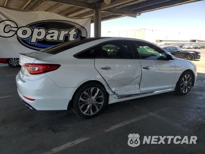 Trzecie zdjęcie samochodu z tyłu: 2017 HYUNDAI SONATA SPORT VIN:5NPE34ABXHH511329 - miniatura