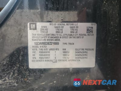 Zdjęcie 12 z 12 samochodu: 2014 CHEVROLET SILVERADO K1500 LT VIN:1GCVKREC6EZ216669 - miniatura