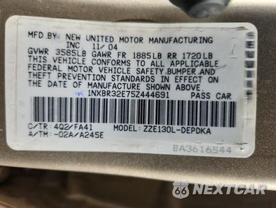 Zdjęcie 12 z 14 samochodu: 2005 TOYOTA COROLLA CE VIN:1NXBR32E75Z444691 - miniatura